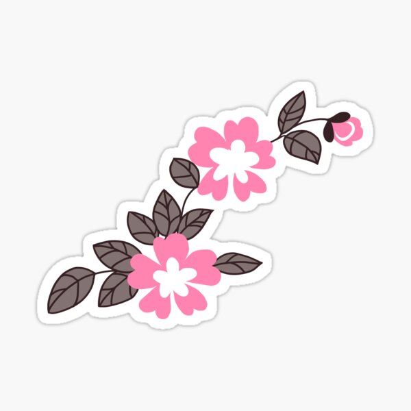 Flower Pattern - Pink Sticker