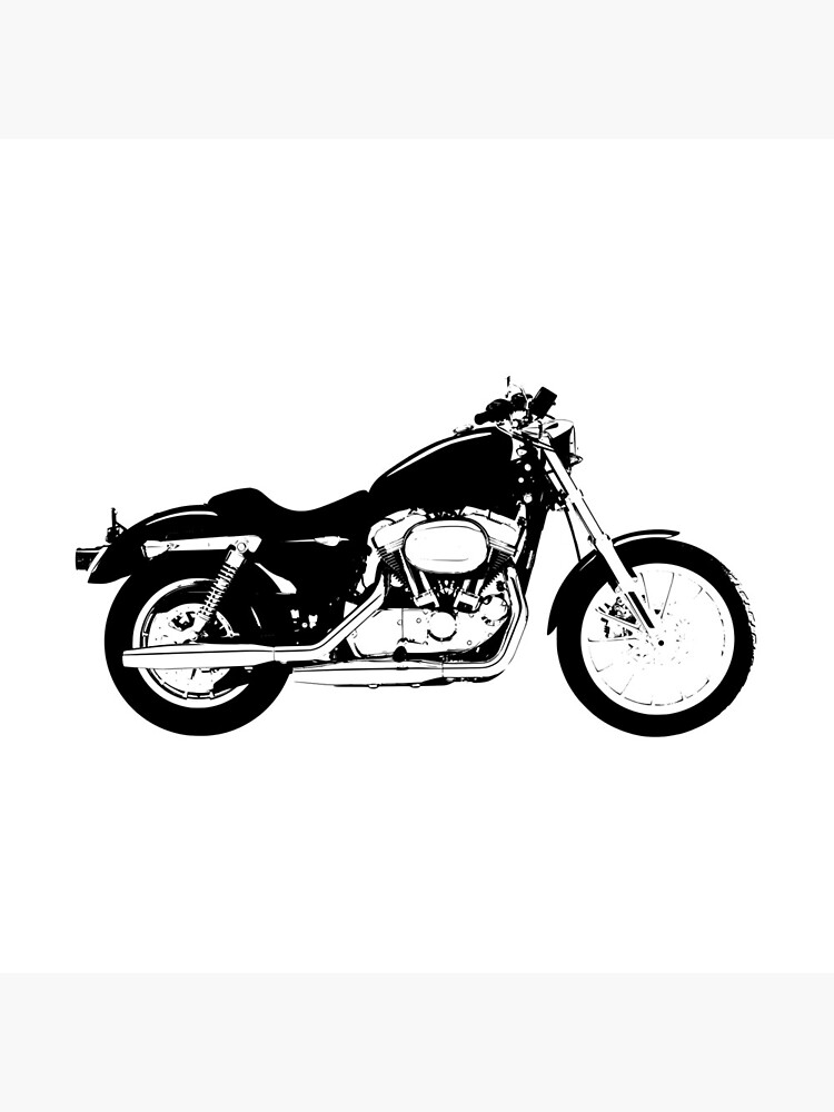 sportster chopper motorcycle silhoutte