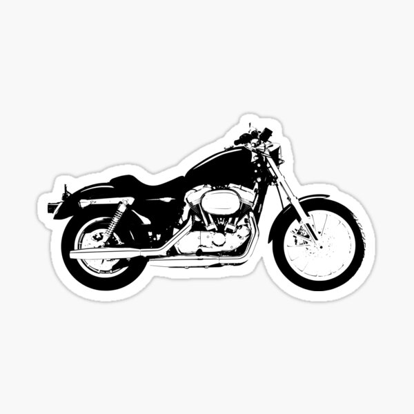 Harley Davidson Iron 1200 Kalligraphie Motorrad XL1200N Sticker Decal 16x9cm