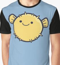 Happy Puffer Fish Graphic T-Shirt