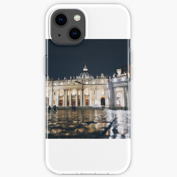 Vatican at night, in the rain, looking dope iPhone Soft Case