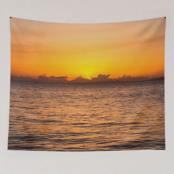 Item preview, Tropical Sunset Reflecting On Ocean Surface designed and sold by greenhumbirdcre.