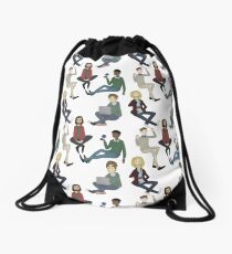 I am Pied Piper Drawstring Bag