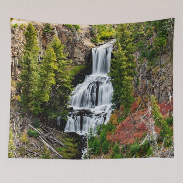 Item preview, Undine Falls In Yellowstone National Park designed and sold by greenhumbirdcre.