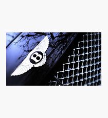 Bentley Continental GT - Bonnet Badge & Radiator grille Photographic Print