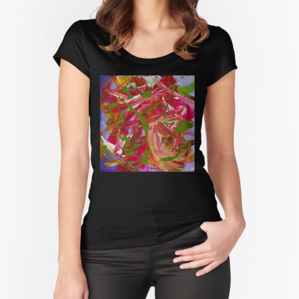 Spring Fitted Scoop T-Shirt