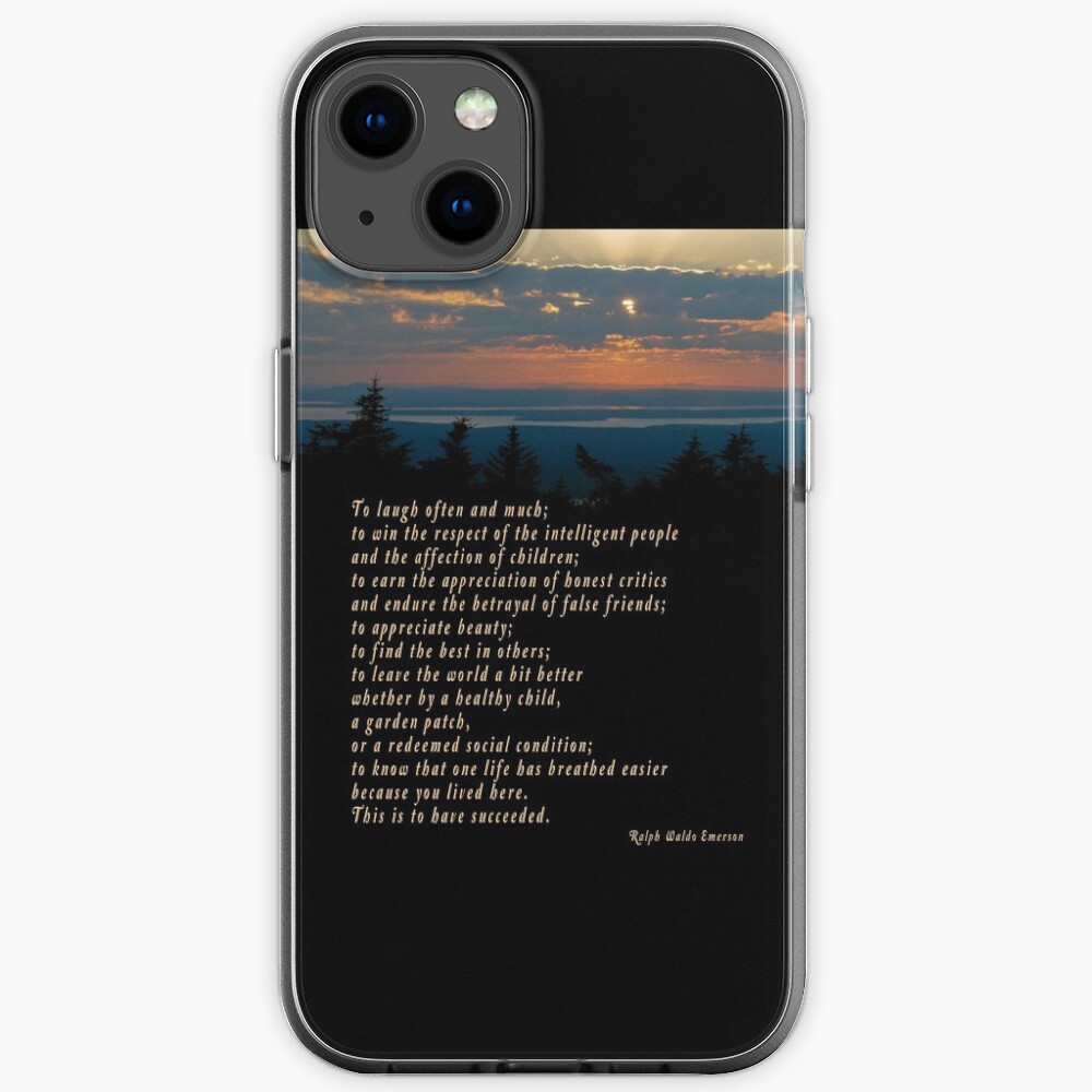 Emerson - To laugh often and much iPhone Case