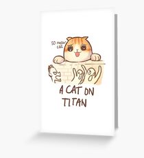 A Cat on Titan Greeting Card
