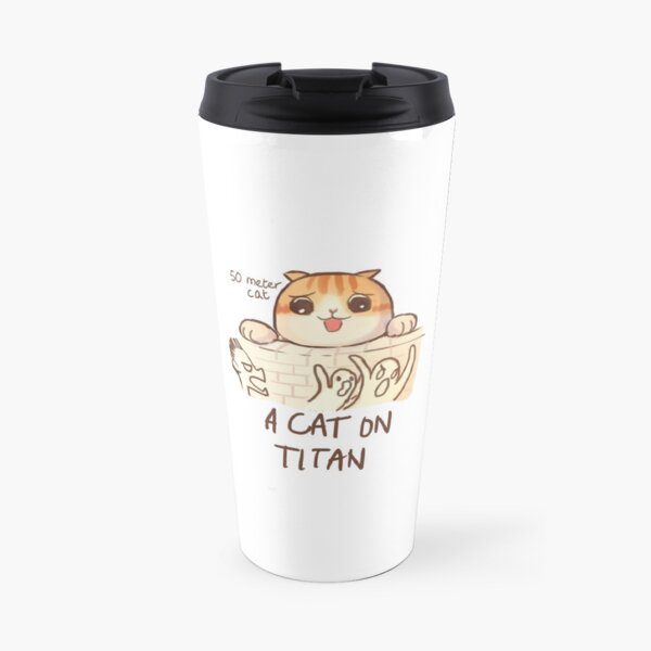 Un chat sur Titan Mug isotherme