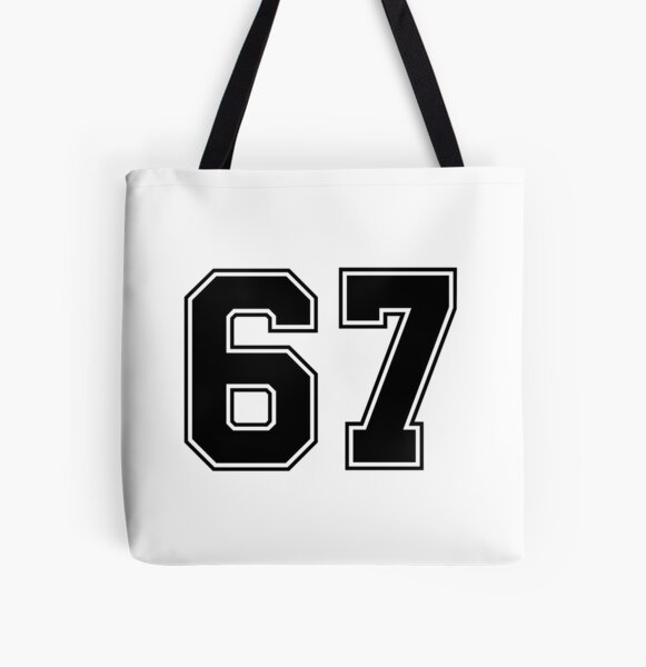 Bolsa de tela for Sale con la obra «67 Número clásico de Jersey de