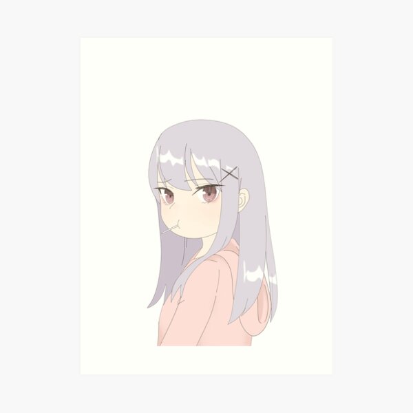 kawaii anime loli art prints redbubble redbubble