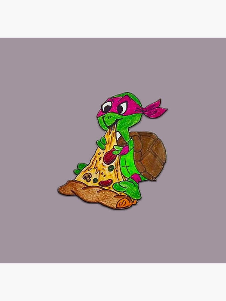 baby ninja turtles eatond pizza