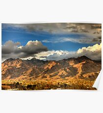 Sunset on Catalina Mountains, Tucson AZ Poster