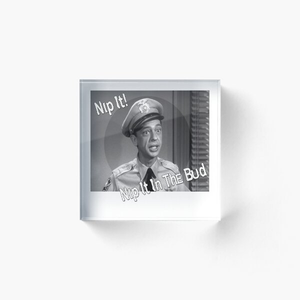 Barney Fife, Nip It Acrylic Block