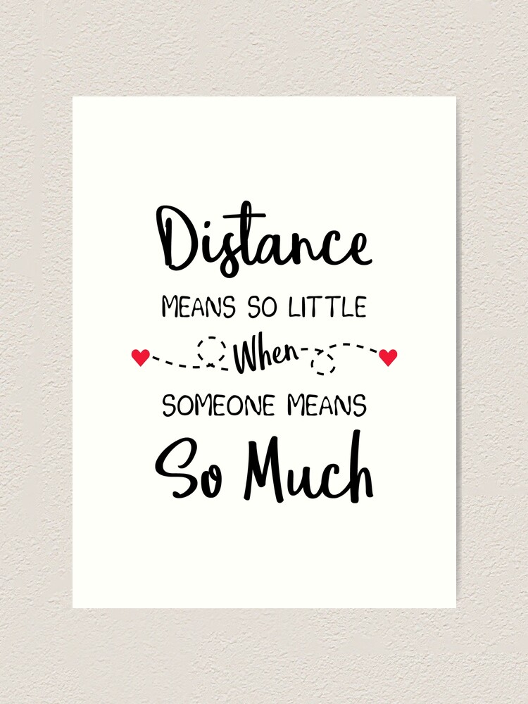 "Long Distance Relationship Distance Means So Little When Someone