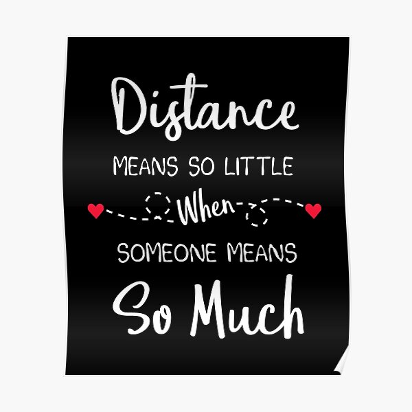 "Long Distance Relationship Distance Means So Little When Someone