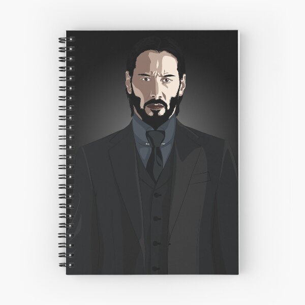 Item preview, John Wick, Keanu Reeves, Illustration designed and sold by Marcin Adrian.