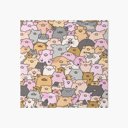 Pigs, Piglets & A Swine! Art Board Print