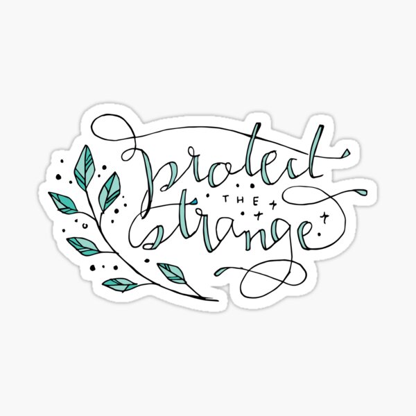 protect the strange Sticker