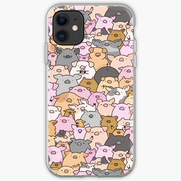 Pigs, Piglets & A Swine! iPhone Soft Case
