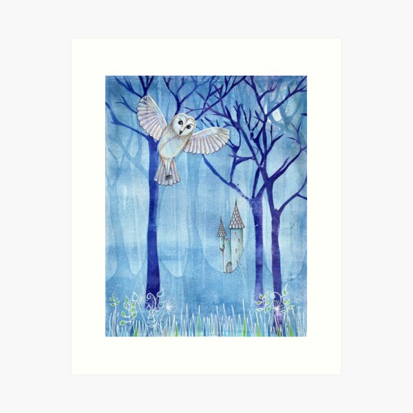 The Night in the Woods Art Print