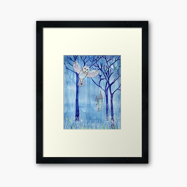The Night in the Woods Framed Art Print