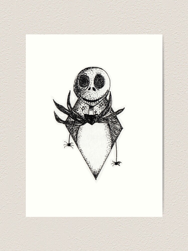 Jack Skellington Art Print for Sale by erinelyphant