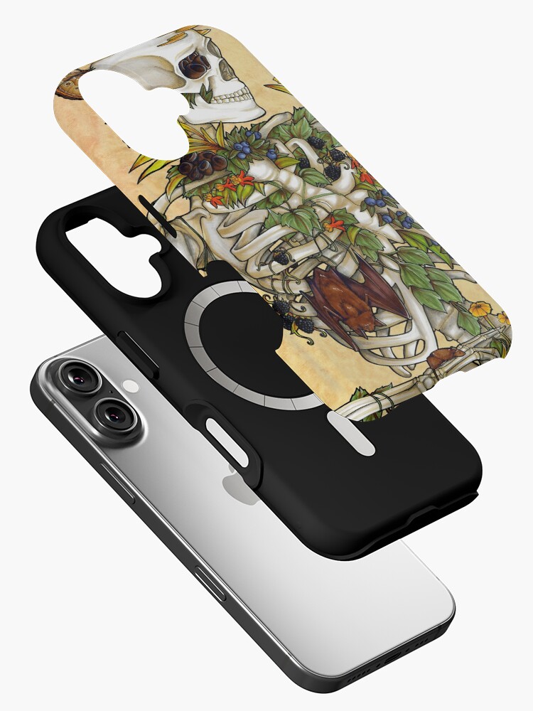 Thumbnail 2 of 4, iPhone Case, Bones and Botany designed and sold by edemoss.