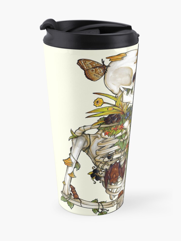 Alternate view of Bones and Botany Travel Coffee Mug