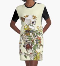 Bones and Botany Graphic T-Shirt Dress