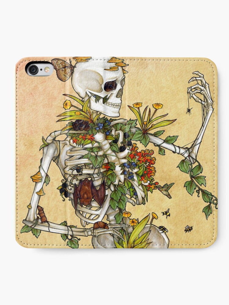 Alternate view of Bones and Botany iPhone Wallet