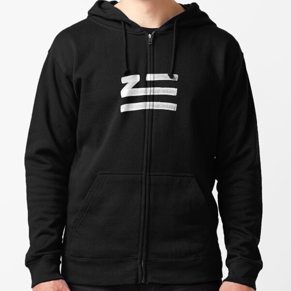 Zhu blah Zipped Hoodie