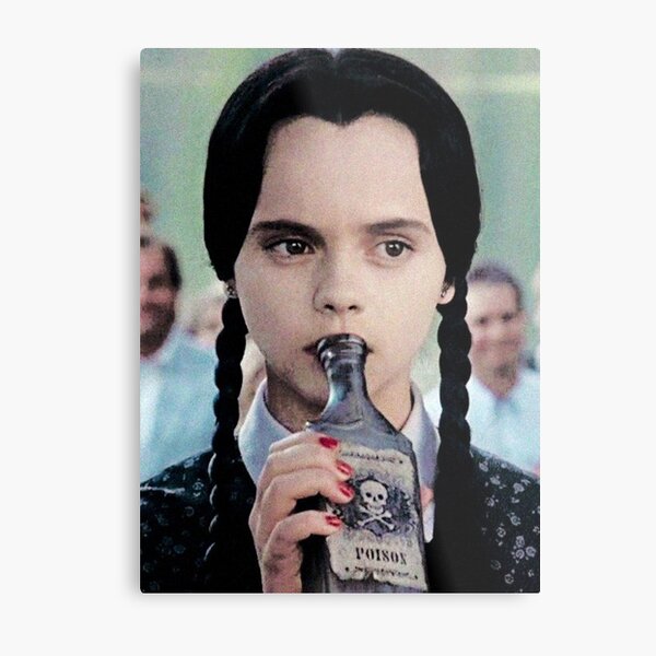 Wednesday Addams "Poison" Metal Print
