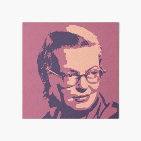 Artikel-Vorschau von Shirley Jackson Pink Purple Portrait, designt und verkauft von savantdesigns.