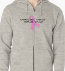 Breast cancer awareness Zipped Hoodie