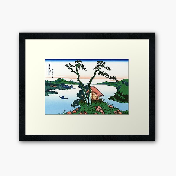 Aperçu de l'œuvre Lac Suwa dans la province de Shinano par Katsushika Hokusai créée et vendue par Takeda-art.