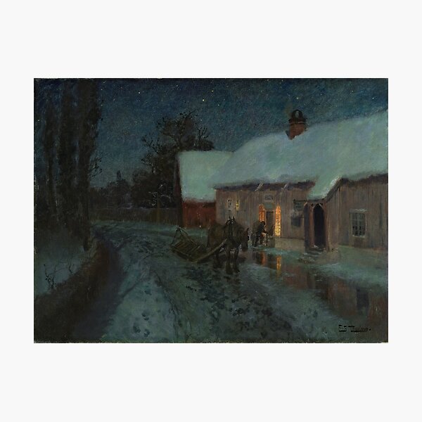 Item preview, Night (Frits Thaulow) designed and sold by ArtHistorical.