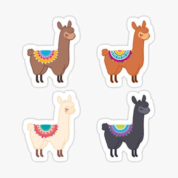 Llama Group Sticker