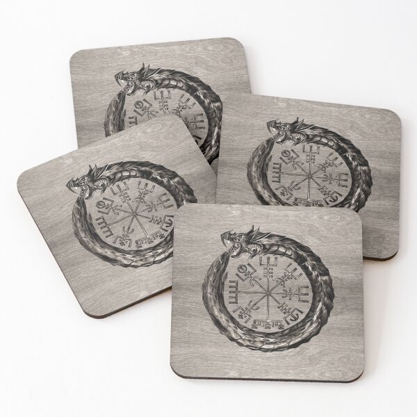 Item preview, Ouroboros with Vegvisir designed and sold by Nartissima.