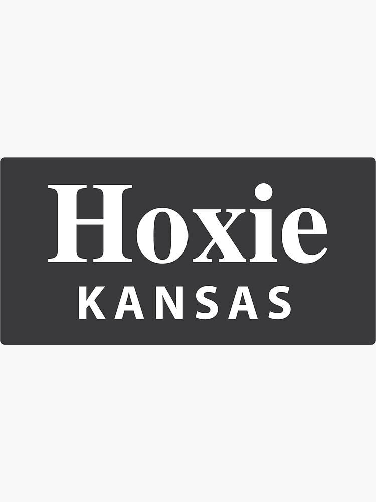 "Hoxie, Kansas" Sticker for Sale by EveryCityxD2 Redbubble