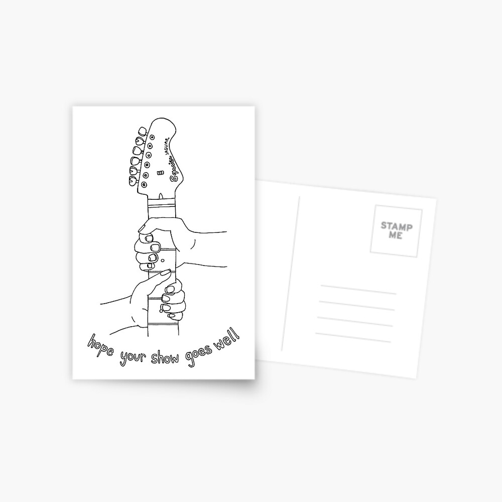 Hope your show goes well | punk rock affirmations Postcard