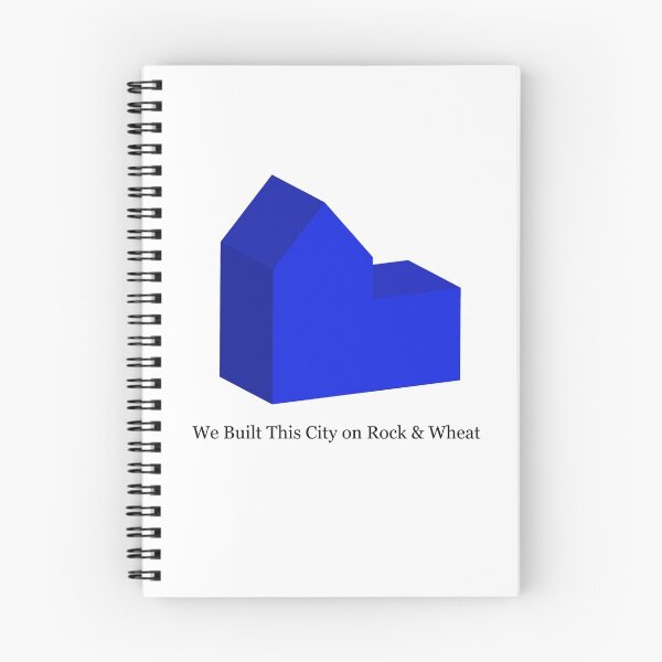 Item preview, We Built This City on Rock & Wheat (BLUE) designed and sold by Mousetails.