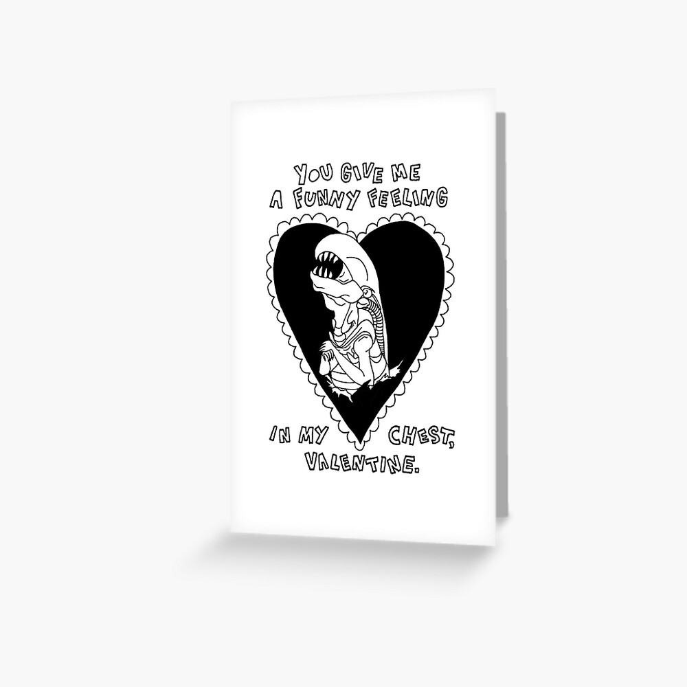 Chestburster valentine Greeting Card