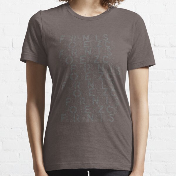 Forenzics - Repetitive Type Grey Essential T-Shirt