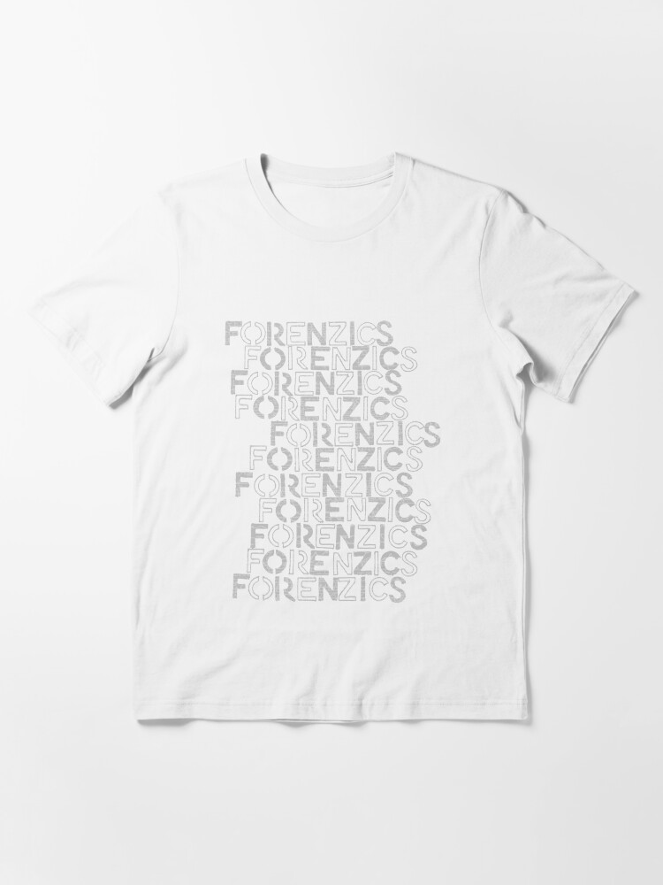 Thumbnail 3 of 7, Essential T-Shirt, Forenzics - Repetitive Type Pale designed and sold by Forenzics.