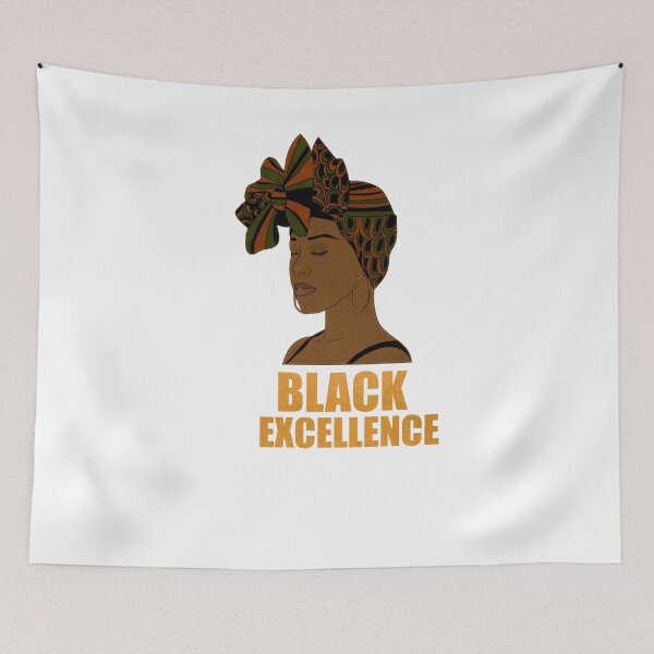 Item preview, Black Excellence Afro African Woman Kente History  designed and sold by Logiamerch.