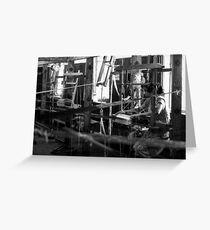 Silk weavers Greeting Card