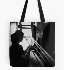 Silk weaver, Uzbekistan Tote Bag