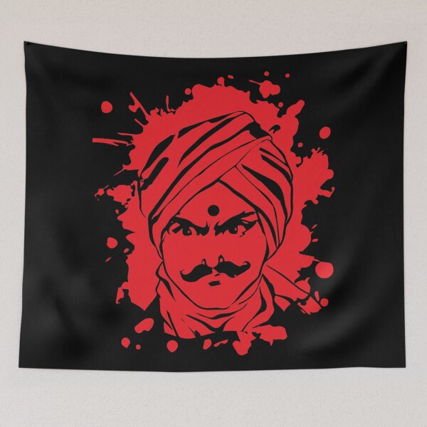 Item preview, Bharathai Face Poem Bharathiyar Tamil Culture designed and sold by alltheprints.
