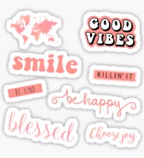 Coral Pink Pack Sticker